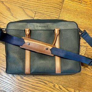 Cole Haan Navy and Tan Laptop Bag
